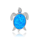 ΜΕΝΤΑΓΙΟΝ 925 Rhodium blue opal