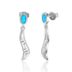 ΣΚΟΥΛΑΡΙΚΙΑ 925 Rhodium blue opal