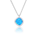 ΚΟΛΙΕ  925 Rhodium blue opal