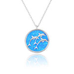 ΚΟΛΙΕ  925 Rhodium blue opal