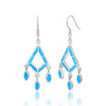 ΣΚΟΥΛΑΡΙΚΙΑ 925 Rhodium blue opal