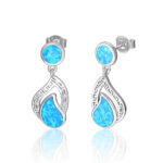 ΣΚΟΥΛΑΡΙΚΙΑ 925 Rhodium blue opal