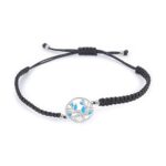 ΒΡΑΧΙΟΛΙΑ  925 Rhodium blue opal