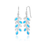 ΣΚΟΥΛΑΡΙΚΙΑ 925 Rhodium blue opal