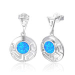 ΣΚΟΥΛΑΡΙΚΙΑ 925 Rhodium blue opal