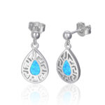 ΣΚΟΥΛΑΡΙΚΙΑ 925 Rhodium blue opal