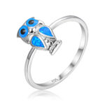 ΔΑΧΤΥΛΙΔΙ 925 Rhodium blue opal