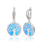 ΣΚΟΥΛΑΡΙΚΙΑ 925 Rhodium blue opal