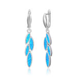 ΣΚΟΥΛΑΡΙΚΙΑ 925 Rhodium blue opal