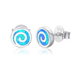 ΣΚΟΥΛΑΡΙΚΙΑ 925 Rhodium blue opal