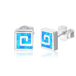 ΣΚΟΥΛΑΡΙΚΙΑ 925 Rhodium blue opal