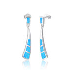 ΣΚΟΥΛΑΡΙΚΙΑ 925 Rhodium blue opal