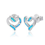 ΣΚΟΥΛΑΡΙΚΙΑ 925 Rhodium blue opal