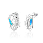 ΣΚΟΥΛΑΡΙΚΙΑ 925 Rhodium blue opal