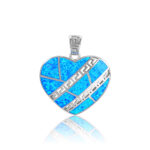 ΜΕΝΤΑΓΙΟΝ 925 Rhodium blue opal