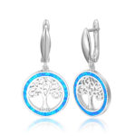 ΣΚΟΥΛΑΡΙΚΙΑ 925 Rhodium blue opal