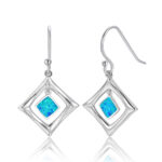 ΣΚΟΥΛΑΡΙΚΙΑ 925 Rhodium blue opal