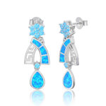 ΣΚΟΥΛΑΡΙΚΙΑ 925 Rhodium blue opal