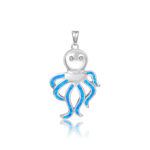 ΜΕΝΤΑΓΙΟΝ 925 Rhodium blue opal