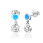 ΣΚΟΥΛΑΡΙΚΙΑ 925 Rhodium blue opal