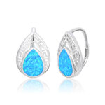 ΣΚΟΥΛΑΡΙΚΙΑ 925 Rhodium blue opal