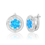 ΣΚΟΥΛΑΡΙΚΙΑ 925 Rhodium blue opal