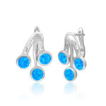 ΣΚΟΥΛΑΡΙΚΙΑ 925 Rhodium blue opal