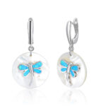 ΣΚΟΥΛΑΡΙΚΙΑ 925 Rhodium blue opal