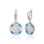 ΣΚΟΥΛΑΡΙΚΙΑ 925 Rhodium blue opal