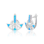 ΣΚΟΥΛΑΡΙΚΙΑ 925 Rhodium blue opal