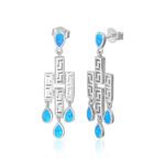 ΣΚΟΥΛΑΡΙΚΙΑ 925 Rhodium blue opal