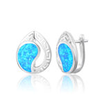 ΣΚΟΥΛΑΡΙΚΙΑ 925 Rhodium blue opal