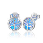 ΣΚΟΥΛΑΡΙΚΙΑ 925 Rhodium blue opal