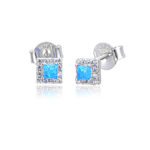 ΣΚΟΥΛΑΡΙΚΙΑ 925 Rhodium blue opal white zircon