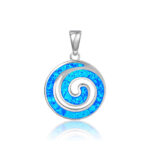 ΜΕΝΤΑΓΙΟΝ 925 Rhodium blue opal