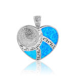 ΜΕΝΤΑΓΙΟΝ 925 Rhodium blue opal