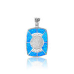 ΜΕΝΤΑΓΙΟΝ 925 Rhodium blue opal