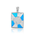 ΜΕΝΤΑΓΙΟΝ 925 Rhodium blue opal