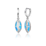 ΣΚΟΥΛΑΡΙΚΙΑ 925 Rhodium blue opal