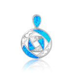 ΜΕΝΤΑΓΙΟΝ 925 Rhodium blue opal