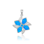 ΜΕΝΤΑΓΙΟΝ 925 Rhodium blue opal