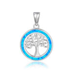 ΜΕΝΤΑΓΙΟΝ 925 Rhodium blue opal