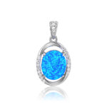 ΜΕΝΤΑΓΙΟΝ 925 Rhodium blue opal