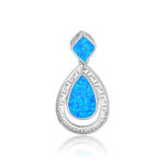 ΜΕΝΤΑΓΙΟΝ 925 Rhodium blue opal