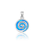 ΜΕΝΤΑΓΙΟΝ 925 Rhodium blue opal