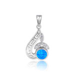 ΜΕΝΤΑΓΙΟΝ 925 Rhodium blue opal