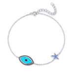 ΒΡΑΧΙΟΛΙΑ  925 Rhodium  white zircon