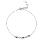 ΒΡΑΧΙΟΛΙΑ  925 Rhodium  white zircon