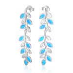 ΣΚΟΥΛΑΡΙΚΙΑ 925 Rhodium blue opal