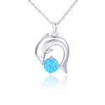 ΚΟΛΙΕ  925 Rhodium blue opal